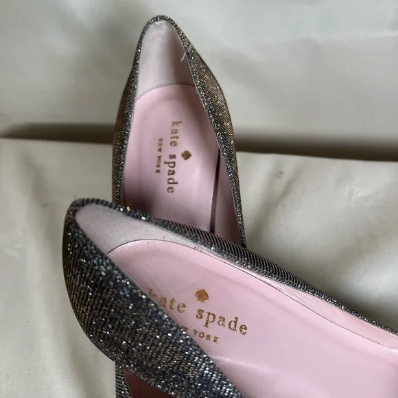 Kate Spade Shimmer Bow Heels - Picture 6 of 9
